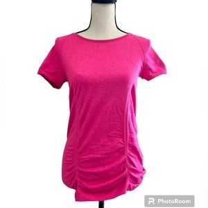 Athleta Bright Pink Short Sleeve Top